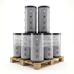 Termodinamik TD-BT 100 LT Buffer Tank | 100 Litre | 7 Adet | Isı Pompası ve Isıtma Sistemleri İçin Denge Tankı